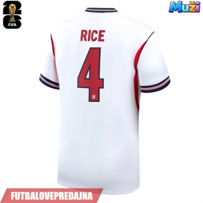 Lacne Muži Futbalové dres Anglicko Declan Rice #4 MS 2026 Krátky Rukáv - Domáci